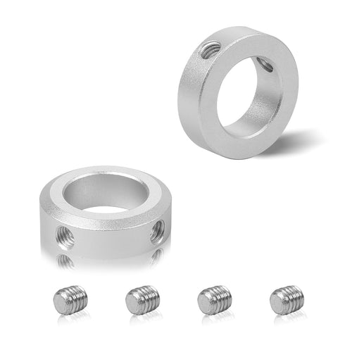 4pcs Clamp-on Shaft Collar Aluminum Alloy Bore Shaft Collars 20mm Bore Size 32mm OD for CNC Machine Tools