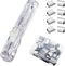 Mini Push Stapler with 50 Pcs Stainless Steel Reusable Staples, 40 Sheet Capacity, Portable Clip Stapler