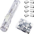 Mini Push Stapler with 50 Pcs Stainless Steel Reusable Staples, 40 Sheet Capacity, Portable Clip Stapler