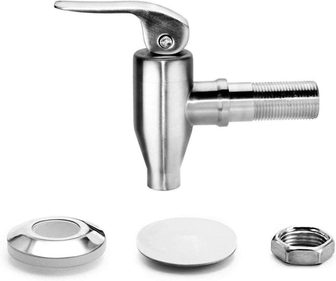 DOZYANT Beverage Dispenser Push Style Spigot,Stainless Steel Polished Finished, Water Dispenser Replacement Faucet