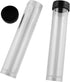 JCBIZ 14pcs Screw Mouth Flat Bottom Test Tube 20ml Rigid Plastic Test Tube Clear Tube Bead Containers Liquid Containers for Liquid, Beads, Pins, Coins and Small Buttons, etc