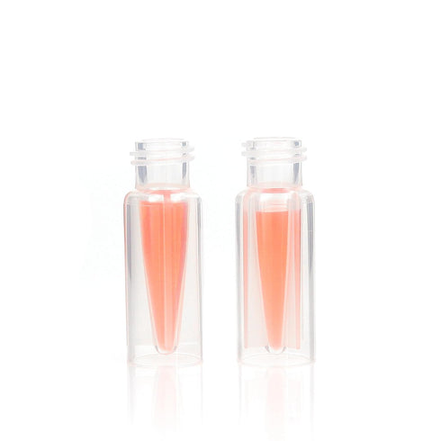 9 mm Screw Top Vials, 0.3 mL Fused Inserts, Polypropylene, 100 pcs/pk