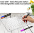 Note Board Refrigerator Dry Erase Board Magnetic Clear 15”x11", Includes 4 Dry Erase Markers (White)