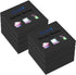 ZCZN Small Sticky Notes, 2in x 2in, 100 Sheets/Pad, 8 Pads/Pack, Black Color