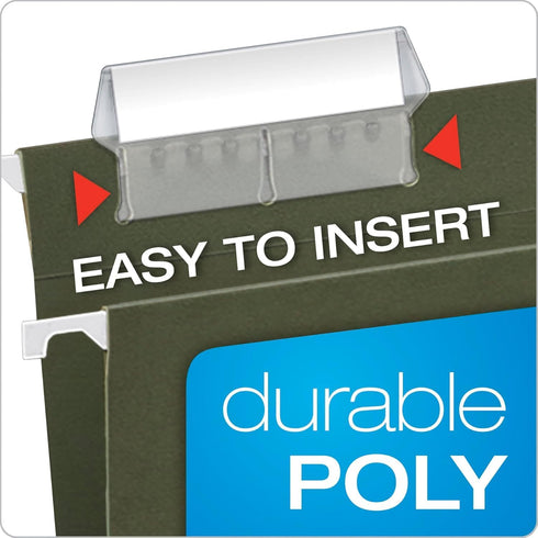 Pendaflex Hanging File Folder Tabs, 100 Sets of 2" Labels and Inserts for Hanging Files