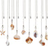 CRASPIRE 9Pcs Sea Shell Ceiling Fan Pull Chain 9 Style Acrylic Summer