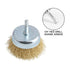 3" Wire Cup Brush with 1/4" Hex Shank, Heavy Duty Wires Brushes for Metal, Rust & Corrosion Removal