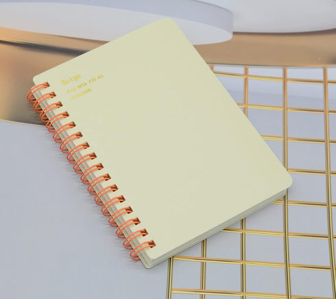 Yansanido Spiral Notebook, 8 Pcs A6 Size, 4 Color Thick Plastic Hardcover, 80 Sheets Journal for School and Office