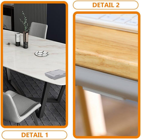 NUOBESTY 2Pcs Punch Storage Box, Hidden Desk Drawer Under Desk Storage Organizer, Adhesive Pencil Tray for Kitchen