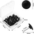 Lunies 50 PCS Black Push Pins for Wall Hangings, Decorative Thumb Tacks for Cork Board and Picture Hanging
