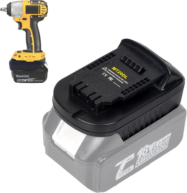 Makita to Dewalt Battery Adapter, Compatible with Makita 18v Lithium Battery, Convert to Dewalt 18v-20v Batteries
