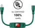 Outdoor Extension Cord with Switch On/Off Waterproof Switch 3 Prong Extension Cord with Inline Cord Switch, Heavy Duty Extension Cord 125v/250v Black Sjtw Extension Cord(1.5 Ft, Green)