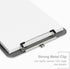 Piasoenc 2 Pack Plastic Clipboards, Translucent Low Profile Clipboard with Ruler, Office School Supplies, Letter Size