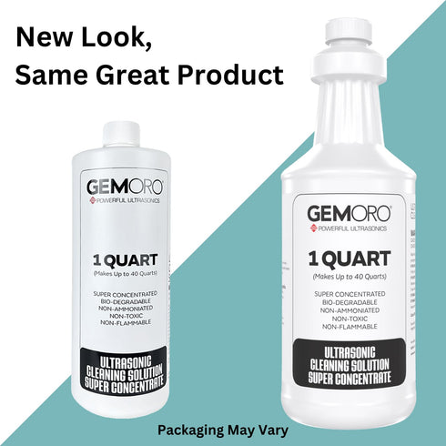 (1 GemOro Jewelry Cleaner Solution Concentrate for Ultrasonic Machines | Professional Performance Liquid Cleans Rings