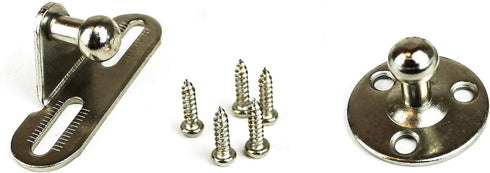 Berta 2-Pack 10 Inch 100N/22 LB Hydraulic Soft Open Gas Springs for Cabinets, Furniture, and RV Platforms (Silver)