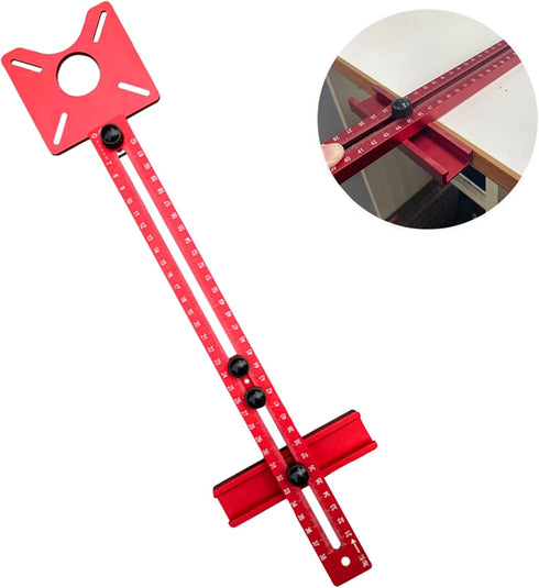4 1 Tool(SIZE:400mm+slottin-EdgeMilling) in Router Milling Groove Bracket, Aluminum Alloy Router Circle Cutting Jig