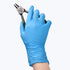 Schneider Nitrile Exam Gloves, 5 mil, Large, Box of 100, Heavy Duty Disposable Gloves, Textured, Latex Free, Food Safe, Industrial Gloves for Medical, Cleaning, Cooking, Blue