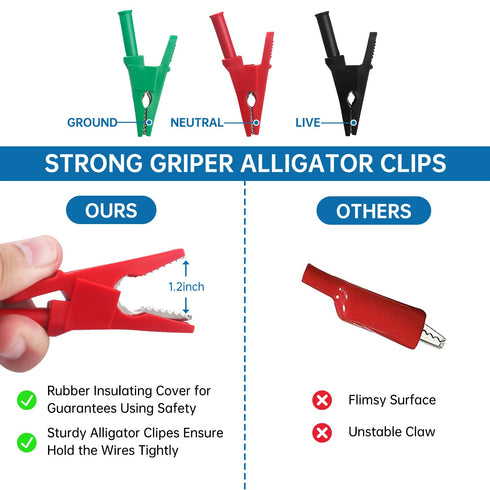 HVAC Adaptor Cord - 2PC Tools for Yellow Jacket 69522, Compatible with Circuit Breaker Finder Kit Accessory