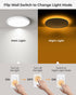 1800LM 3000K/4000K/5000K Dimmable 8.7inch Matane LED Flush Mount Ceiling Light Fixture with Night Light, Selectable