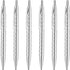 Unibene 6 Pack Cute Dot & Silver Click Ballpoint Pens - 1.0mm Medium Point Black Ink with 6 Stainless Steel Refills for