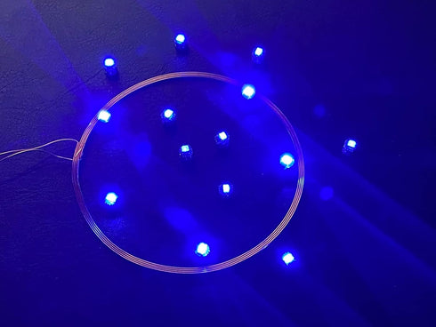 80mm 5V Taidacent Long Distance Wireless LED Coil Inductive Coil and Ten Colorful Wireless LEDs Lights Brightness