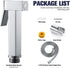 ZLOCYIVHE Set Handheld Bidet Sprayer for Toilet, Chrome Portable Cloth Diaper Sprayer Brass Bathroom Bidet Sprayer Kit