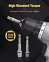 BOEN Impact Grade Socket Adapter Set, 3-PCS Drill Bit Adapter with 1/4", 3/8", 1/2" Sizes for Cordless Drill