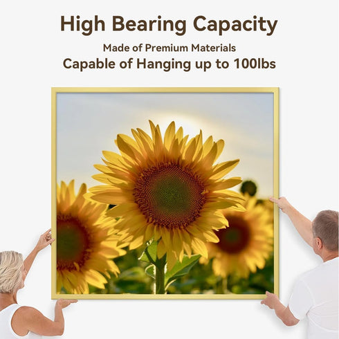 152Pcs Picture Hanging Kit - Heavy Duty Hooks with Nails for Pictures, Paintings, Mirrors, Wall Art Mounting