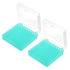 PATIKIL 100 Well Centrifuge Tube Freezer Storage Box, 2 Pcs Polypropylene Lockable Tube Rack