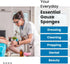 Dealmed Non-Woven Gauze Sponges, 4-Ply, 4" x 4", 200 Count for First Aid Kit/Medical Facilities
