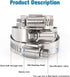 Hose Clamp, 25 Pack Stainless Steel Worm Gear Fuel Line Hose Clamps, 10-16mm (3/8-5/8 inch)