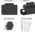TOWON Small Glass Dry Erase Board, 8x6 Inches, Mini Whiteboard Easel Pad Set for Office, Home, School