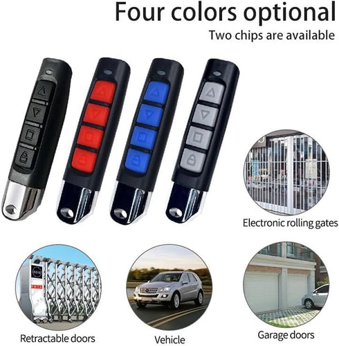 Gantch 4 433mhz Universal Copy Remote Control Smart Home, Buttons Cloning Wireless Remote Control Key Fob for Car