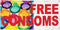 Fastasticdeals Vinyl Banner Multiple Sizes Free Condoms Red Rainbow Health & Medical Outdoor