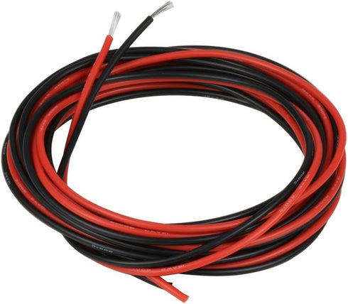 18 5 5 18 BNTECHGO Gauge Silicone Wire ft red and ft Black Flexible AWG Stranded Tinned Copper Wire