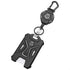 MNGARISTA Retractable Badge Holder, Heavy Duty Carabiner Keychain with 31.5" Retractable Badge Reel, Black