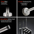Door Stopper 6 Inch Extra Long Stainless Steel Wall Protector with Sound Dampening Rubber Bumper Tip