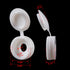 PAGOW 100 Pcs Plastic Hinged Screw Cover Caps, Fold Snap Washer Flip Tops Protection (White)