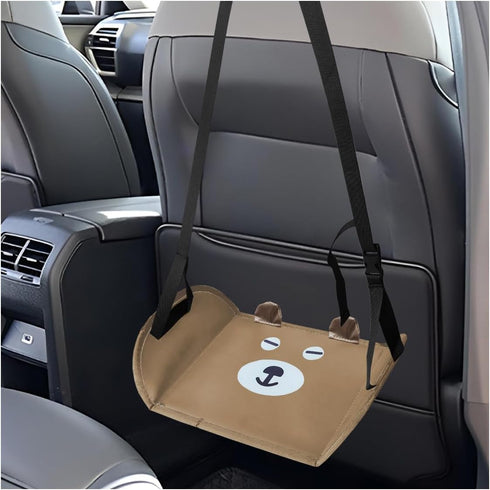 KPFILEH Cute Car Foot Hammock, Adjustable Height Automotive Seat Footrest, Vehicle Seat Extender
