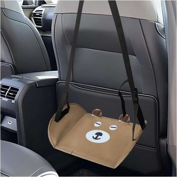 KPFILEH Cute Car Foot Hammock, Adjustable Height Automotive Seat Footrest, Vehicle Seat Extender
