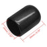 120Pcs Round Rubber End Caps, 9/16" (14mm) Vinyl Flexible Screw Thread Protectors for Metal Tubing