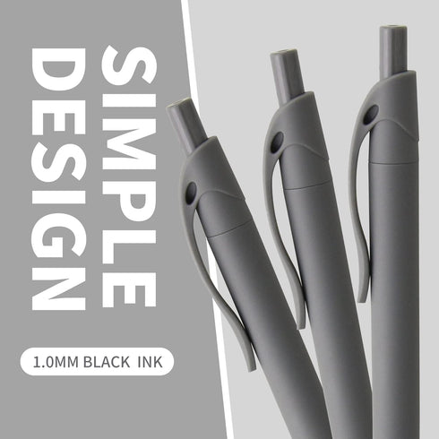 Pens Bulk, 50 Pack No Bleed Black Click Pens, Wholesale Retractable Ballpoint Pens, Pens Medium Point, Smooth Ink Pens, 1.0MM Black Ink by deegtran