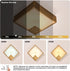 Dimmable, Natural Alabaster Wall Sconce Antique, Square Marble Wall Lighting LED Alabaster Wall Lamp Fixture