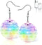 Disco Ball Earrings - 16 Light Modes, Rechargeable LED Earrings for Women, Dance Party Accessories