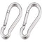 4 Inch Spring Snap Hook 304 Stainless Steel Quick Link Lock Fastener Hook for Boating, 400 lbs Maximum Capacity, 2 Pcs