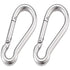 4 Inch Spring Snap Hook 304 Stainless Steel Quick Link Lock Fastener Hook for Boating, 400 lbs Maximum Capacity, 2 Pcs