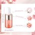 100Pcs 2ml 5 Pink Sample Dropper Bottles Glass Mini Dropper Bottles with White Silicone Tops and Plastic Droppers