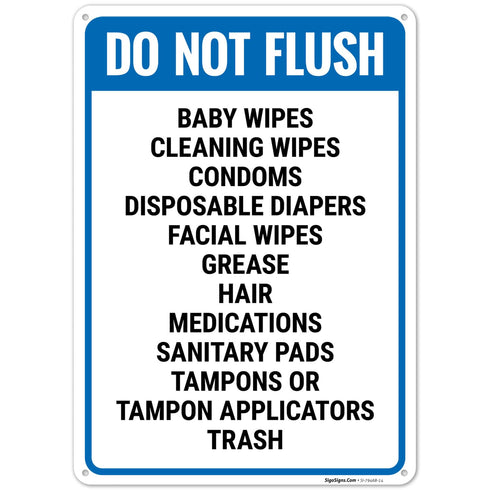 Do Not Flush Baby Wipes Cleaning Wipes Condoms Disposable Diapers Facial Wipes