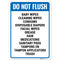 Do Not Flush Baby Wipes Cleaning Wipes Condoms Disposable Diapers Facial Wipes