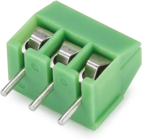Green 40PCS 3P 3 Pin Screw Terminal Block Connector | 3.5mm Pitch for Arduino, 10A 300V